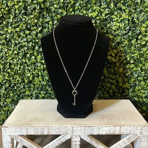 Silver key necklace